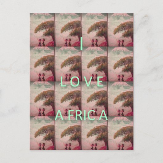 Ik hou van Afrika - Cultureel landschap Briefkaart (Voorkant)