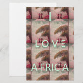 Ik hou van Afrika - Cultureel landschap Briefpapier (Voorkant / Achterkant)