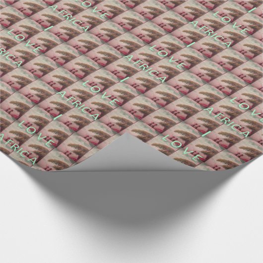 Ik hou van Afrika - Cultureel landschap Cadeaupapier (Hoek)