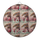 Ik hou van Afrika - Cultureel landschap Dartbord (Voorkant)