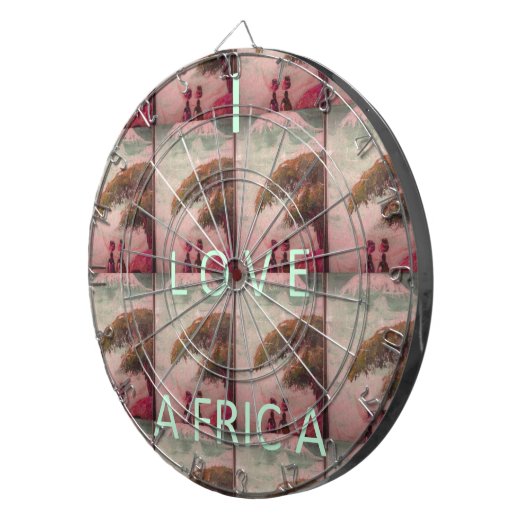Ik hou van Afrika - Cultureel landschap Dartbord (Voorkant Rechts)