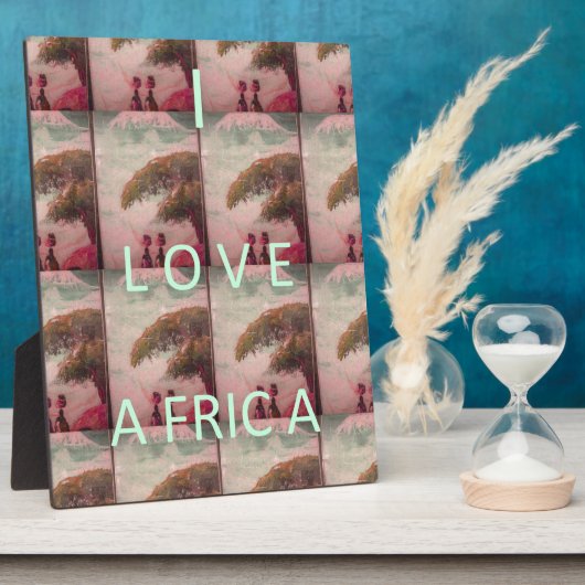 Ik hou van Afrika - Cultureel landschap Fotoplaat (Zijkant)