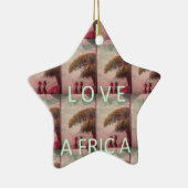 Ik hou van Afrika - Cultureel landschap Keramisch Ornament (Rechts)