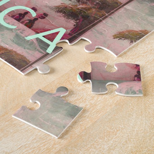 Ik hou van Afrika - Cultureel landschap Legpuzzel (Zijkant)