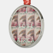Ik hou van Afrika - Cultureel landschap Metalen Ornament (Links)