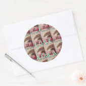 Ik hou van Afrika - Cultureel landschap Ronde Sticker (Envelop)