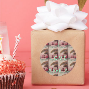 Ik hou van Afrika - Cultureel landschap Ronde Sticker