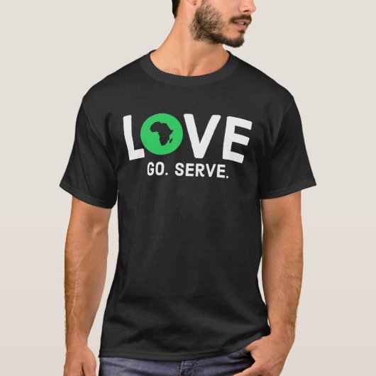 Ik hou van Afrika Kaart T-shirt (Voorkant)
