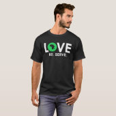 Ik hou van Afrika Kaart T-shirt (Voorkant volledig)