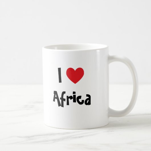 Ik hou van Afrika Koffiemok (Rechts)
