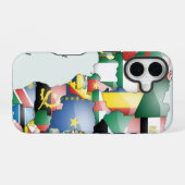 Ik hou van Afrika-kunstprint | Pan-Afrikaanse kaar iPhone 16 Hoesje (Achterkant horizontaal)