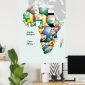 Ik hou van Afrika Poster (Thuiskantoor)