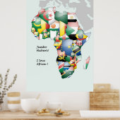 Ik hou van Afrika Poster (Keuken)