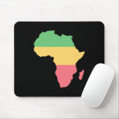 Ik hou van Afrika Rosta gekleurd continent Muismat (Met muis)