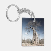 Ik hou van Afrikaanse Baobab Tree foto Sleutelhanger (Voorkant Links)