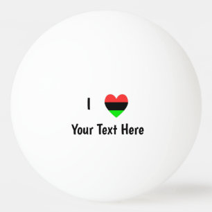 Ik hou van (Afrikaanse diaspora hart) Gepersonalis Pingpongbal