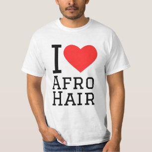 Ik hou van Afro haar T-shirt