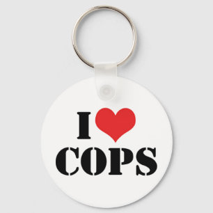 Ik Hou Van Agenten Sleutelhanger