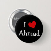Ik hou van Ahmad Ronde Button 5,7 Cm (Voorkant /achterkant)