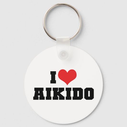 Ik Hou Van Aikido Sleutelhanger (Voorkant)