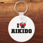 Ik Hou Van Aikido Sleutelhanger (Voorkant)