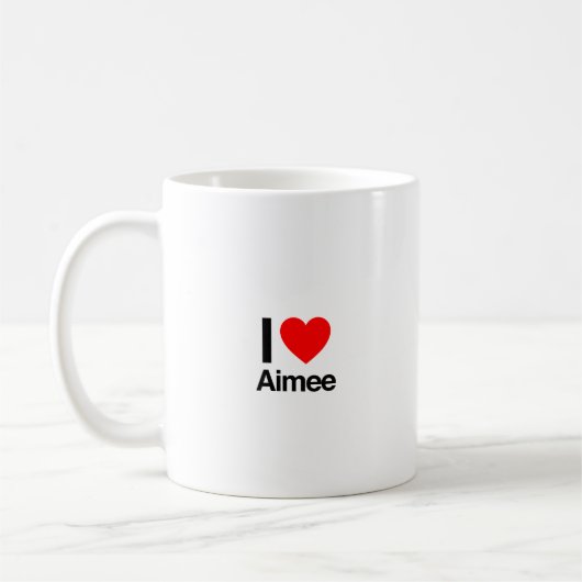 Ik hou van Aimee Koffiemok (Links)