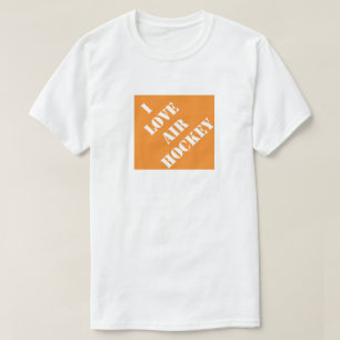 Ik hou van Air Hockey Funny Pap Humoureus Vaderdag T-shirt