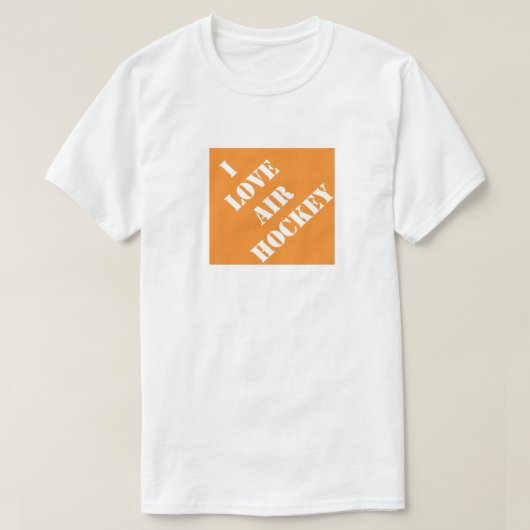 Ik hou van Air Hockey Funny Pap Humoureus Vaderdag T-shirt (Design voorkant)