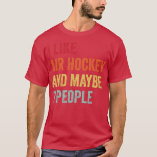 Ik hou van Air hockey Misschien 3 personen T-shirt