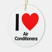 ik hou van airconditioners keramisch ornament (Links)