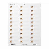 Ik hou van Airedales Etiket (Full Sheet)