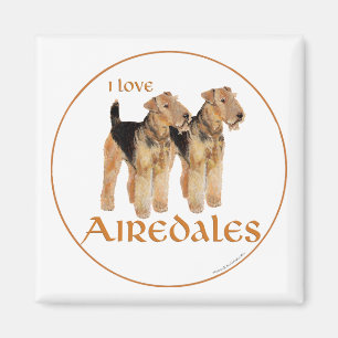 Ik hou van Airedales Magneet