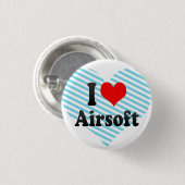 Ik hou van Airsoft Ronde Button 3,2 Cm (Voorkant /achterkant)
