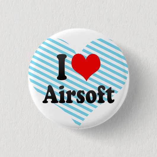 Ik hou van Airsoft Ronde Button 3,2 Cm (Voorkant)