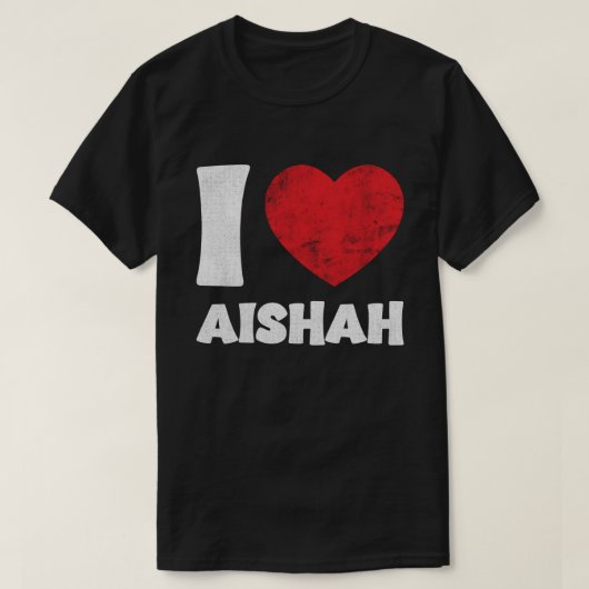 Ik hou van Aishah T-shirt (Design voorkant)