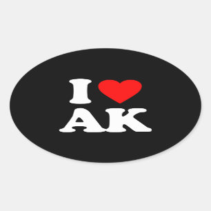 IK HOU VAN AK OVALE STICKER