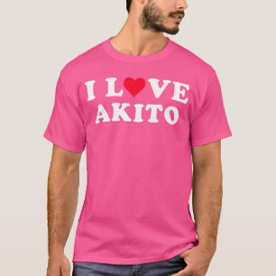 Ik hou van Akito bijpassende vriendin vriend Akito T-shirt