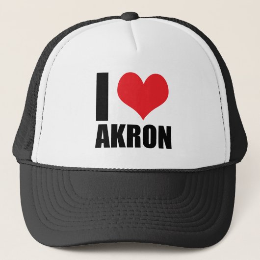 Ik hou van Akron Trucker Pet (Voorkant)