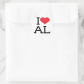 Ik hou van AL 6 pk Stickers (Tas)