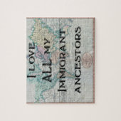 Ik hou van Al Mijn Immigrerende Ancestoren | Aange Legpuzzel (Verticaal)