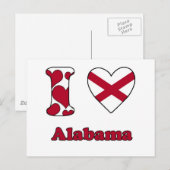 Ik hou van Alabama Briefkaart (Voorkant / Achterkant)