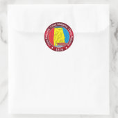 Ik hou van Alabama Ronde Sticker (Tas)