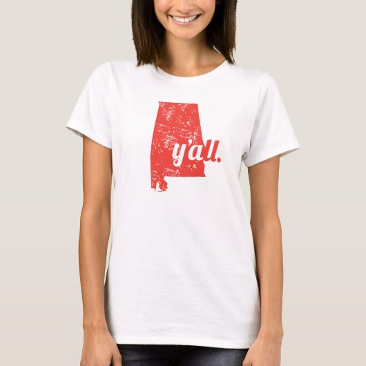 Ik hou van Alabama. T-shirt (Voorkant)