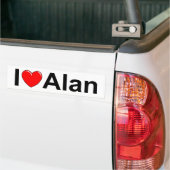 Ik hou van Alan Bumpersticker (Op Truck)