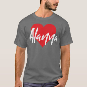 Ik hou van Alanna First Name Tshirt dat ik heet