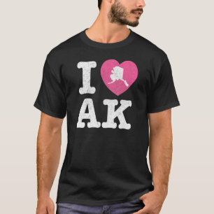 Ik hou van Alaska Alaskaanse Wilde dieren Aurora B T-shirt