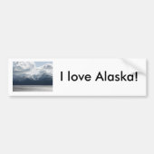 Ik hou van Alaska! Bumpersticker (Voorkant)