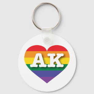 Ik hou van Alaska - Gay Pride Sleutelhanger