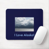 Ik hou van Alaska! Mousepad Muismat (Met muis)