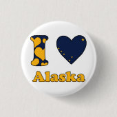 Ik hou van Alaska Ronde Button 3,2 Cm (Voorkant)